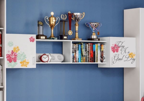 Полка навесная Вега FASHION белая