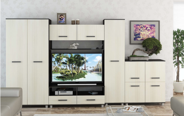 Гостиная Валерия-3 (Ш-3450 x В-1930 x Г-470 мм)/Разные Цвета