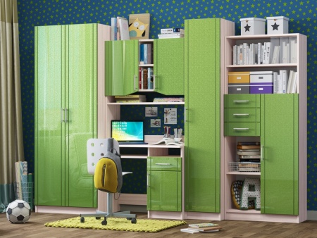 Стенка Юнга МДФ (Ш- 3000 х В- 2000 см х Г- 570 мм)/Разные Цвета